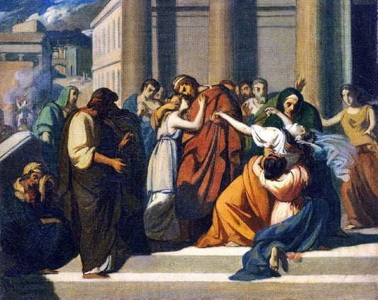 Oedipus Bids Farewell To Jocasta, Study by Alexandre Cabanel