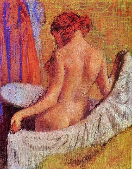 After The Bath by Edgar Degas