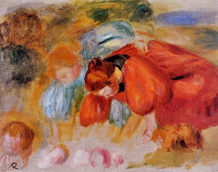 Study For ’The Croquet Game’ by Pierre Auguste Renoir
