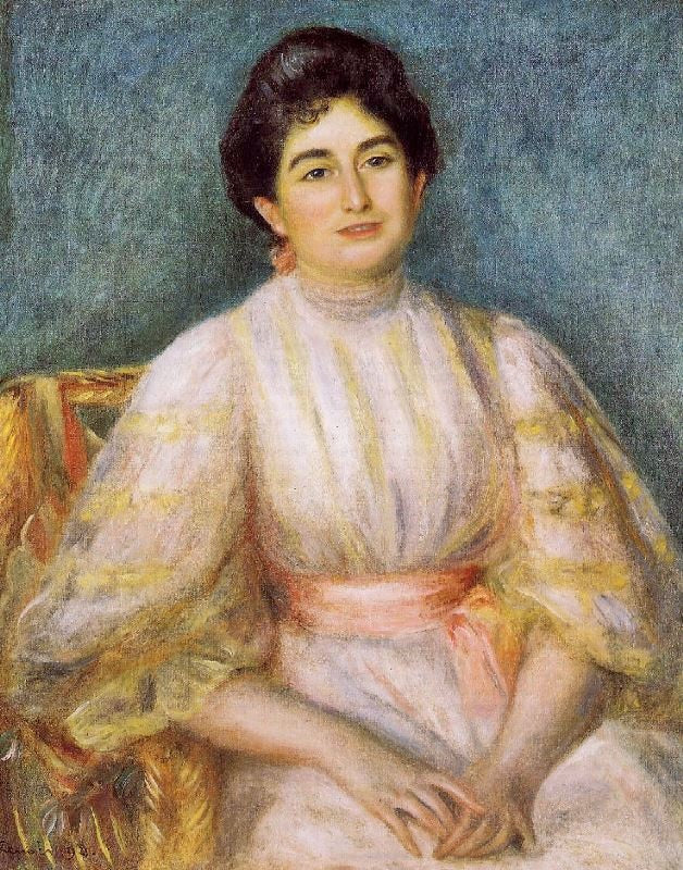 Madame Paul Gallimard Nee. Lucie Duche by Pierre Auguste Renoir