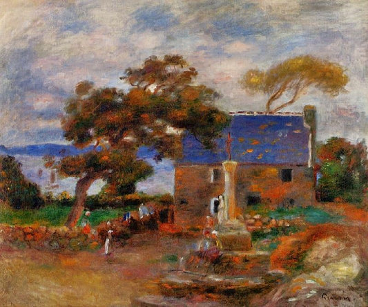 Treboul, Near Douardenez, Brittany by Pierre Auguste Renoir