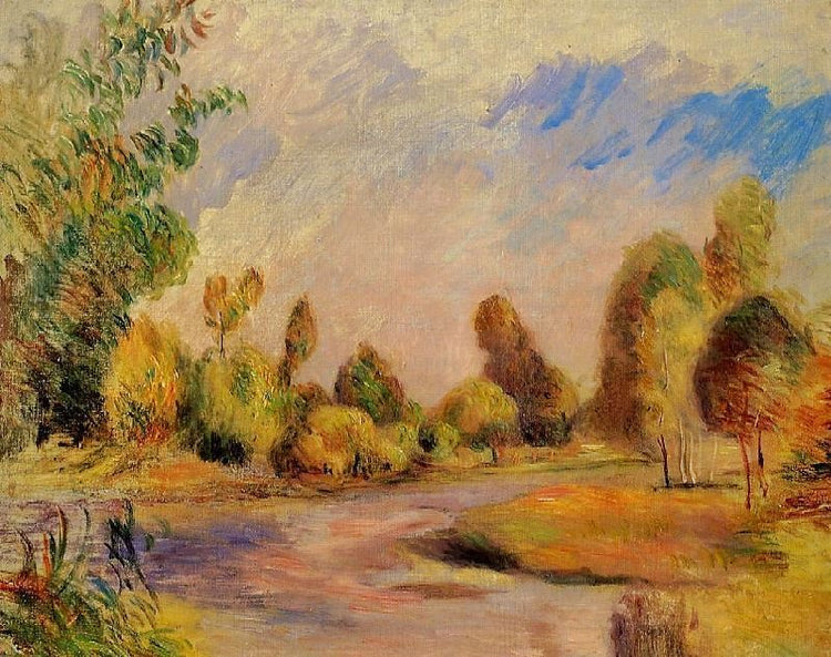 The Banks Of The River by Pierre Auguste Renoir
