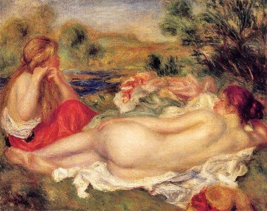 Two Bathers by Pierre Auguste Renoir