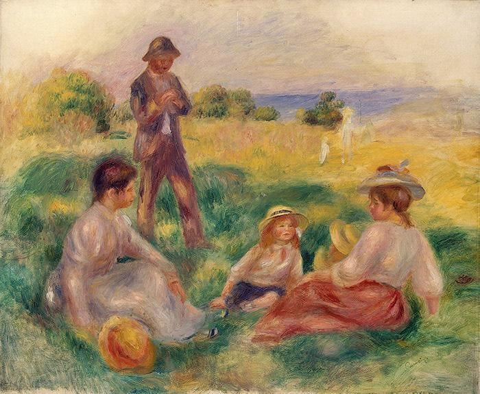 Party In The Country At Berneval by Pierre Auguste Renoir
