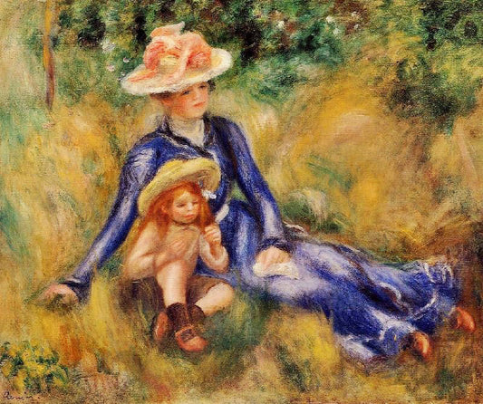 Yvonne And Jean by Pierre Auguste Renoir