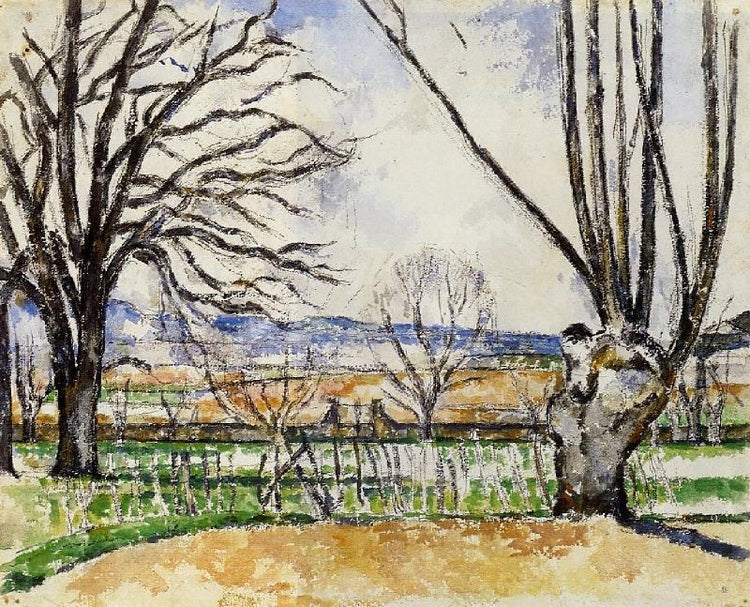The Trees Of Jas De Bouffan In Spring by Paul Cézanne