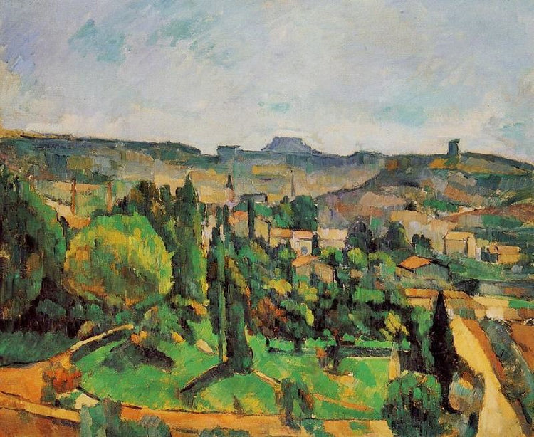 Ile De France Landscape by Paul Cézanne