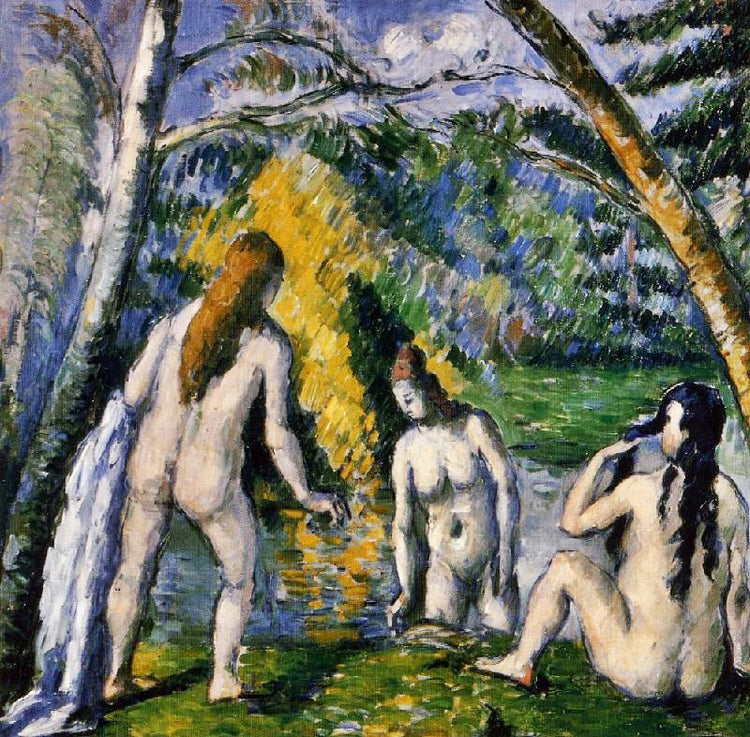 Three Bathers, 1882 by Paul Cézanne