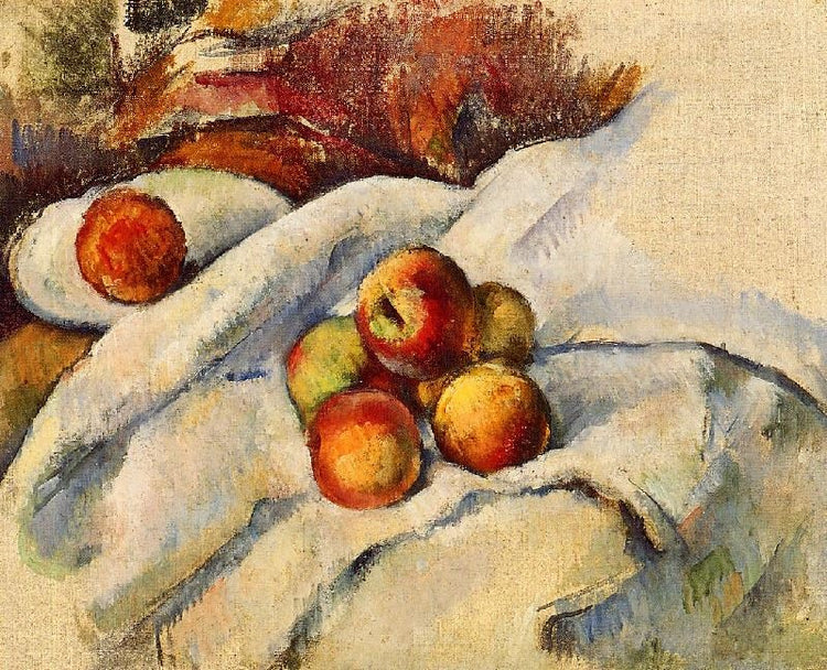 Apples On A Sheet by Paul Cézanne