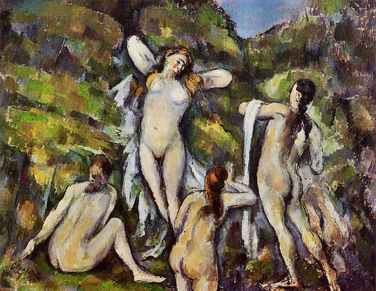 Four Bathers by Paul Cézanne