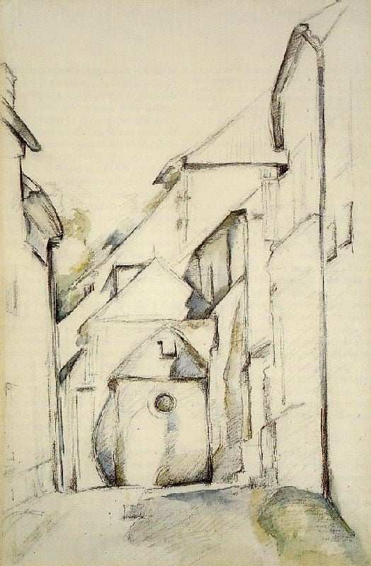The Church Of Saint-Pierre In Avon by Paul Cézanne