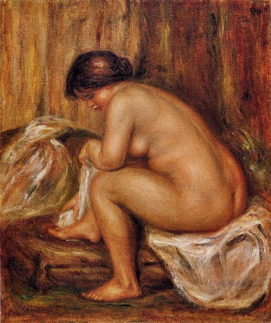 After Bathing by Pierre Auguste Renoir