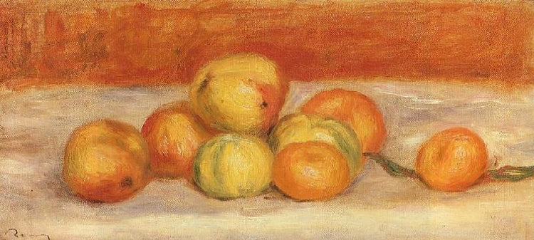Apples And Manderines by Pierre Auguste Renoir
