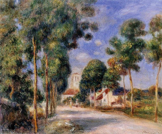 Entering The Village Of Essoyes by Pierre Auguste Renoir