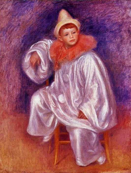 The White Pierrot, Jean Renoir by Pierre Auguste Renoir