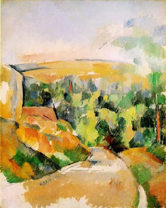 A Bend In The Road by Paul Cézanne