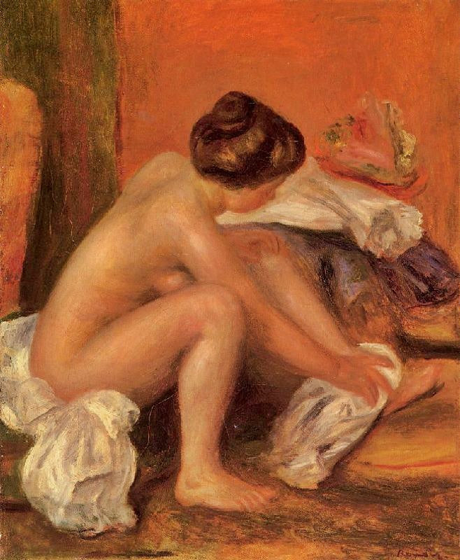 Bather Drying Her Feet by Pierre Auguste Renoir