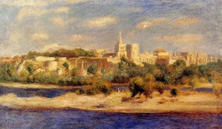 Bathers On The Banks Of The Thone In Avignon by Pierre Auguste Renoir