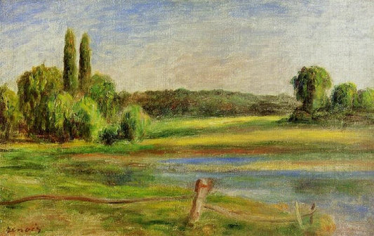 Landscape With Fence by Pierre Auguste Renoir
