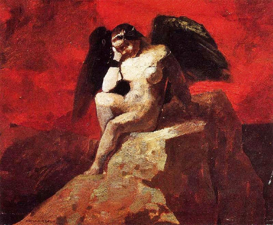 Angel In Chains by Odilon Redon