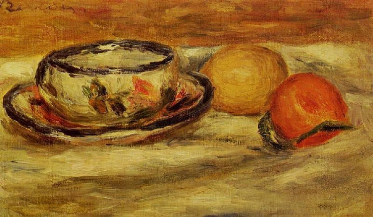 Cup, Lemon And Tomato by Pierre Auguste Renoir