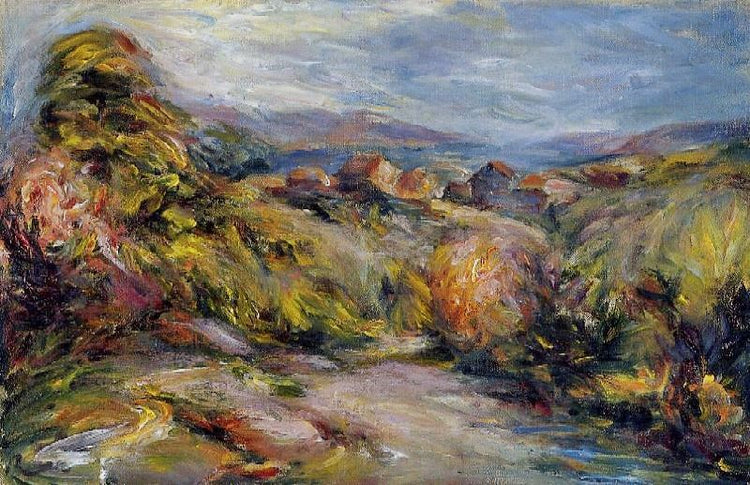 The Hills Of Cagnes by Pierre Auguste Renoir
