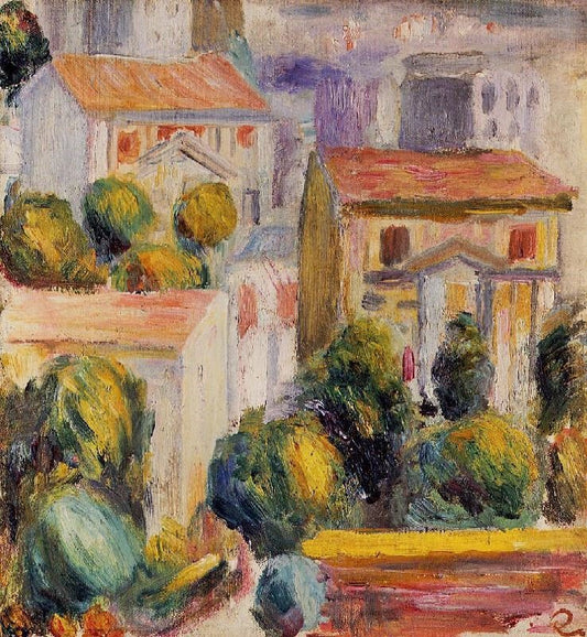 House At Cagnes by Pierre Auguste Renoir