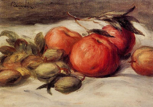 Still Life With Apples And Almonds by Pierre Auguste Renoir