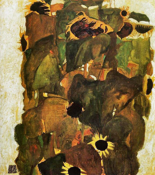 Sunflowers, 1911 by Egon Schiele