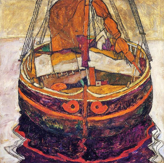 Trieste Fishing Boat by Egon Schiele