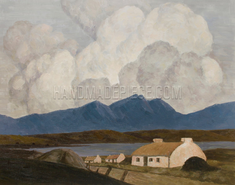Cottages, West Of Ireland by Paul Henry R.H.A.