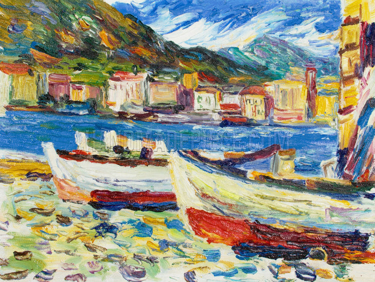 Rapallo, Boats by Wassily Kandinsk