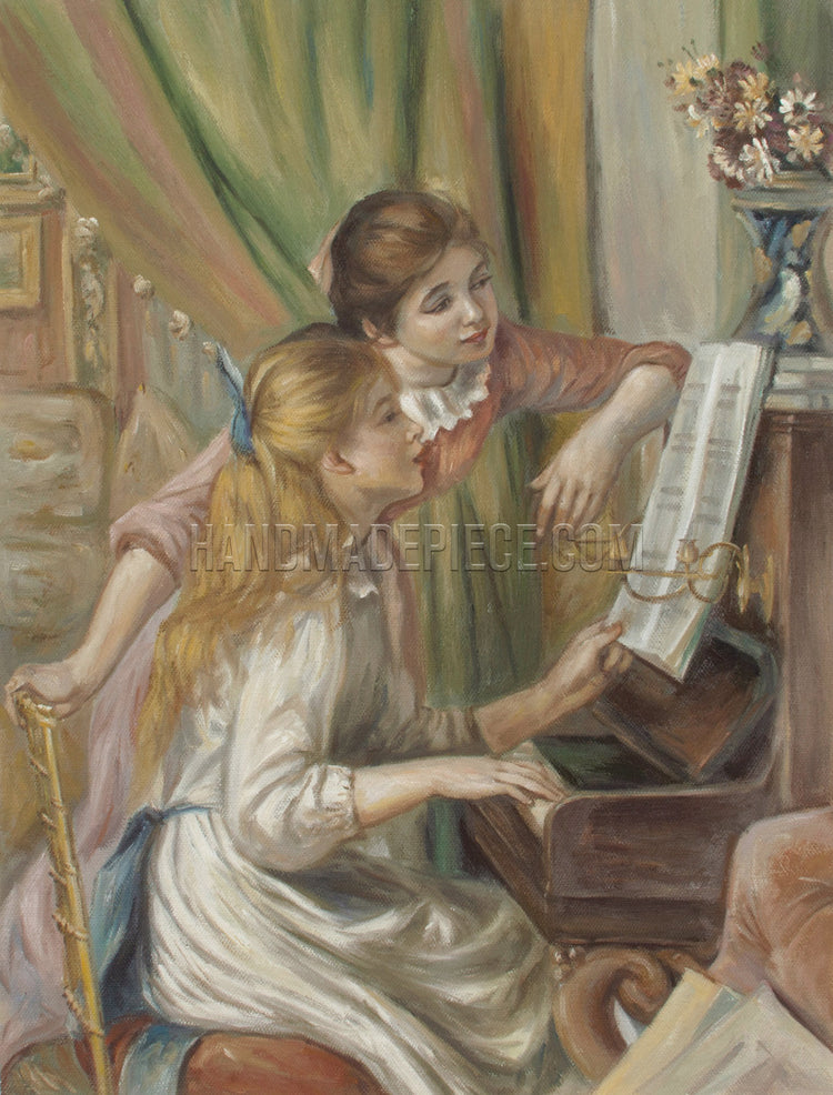 Girls At The Piano by Pierre Auguste Renoir