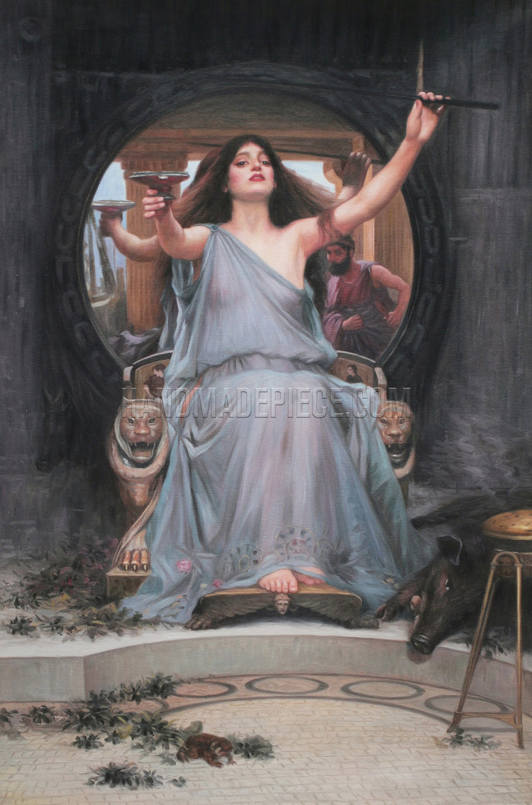 Circe Offering The Cup To Odysseus by John William Waterhouse