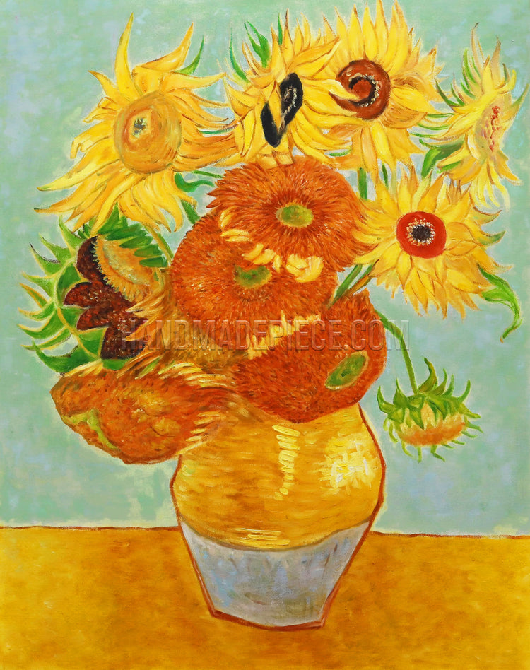 Still Life: Vase With Twelve Sunflowers by Vincent van Gogh