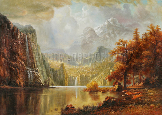 In The Mountains by Albert Bierstadt