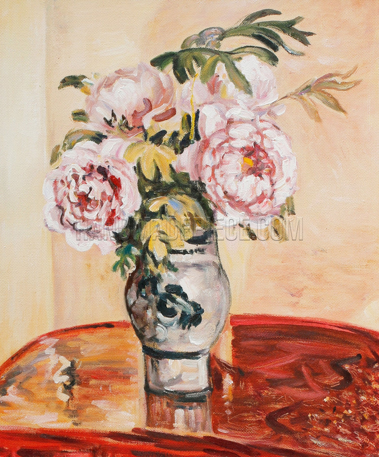 Pink Peonies by Camille Pissarro