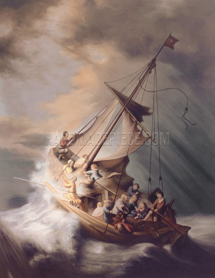 Christ In The Storm On The Sea Of Galilee by Rembrandt van Rijn