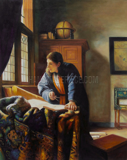 The Geographer by Johannes Vermeer