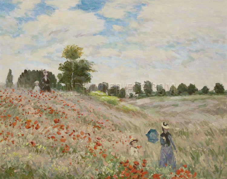 Poppies At Argenteuil by Claude Oscar Monet