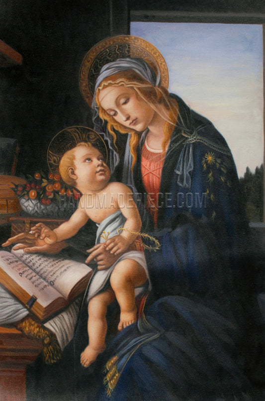 Madonna Of The Book, Madonna Del Libro by Sandro Botticelli