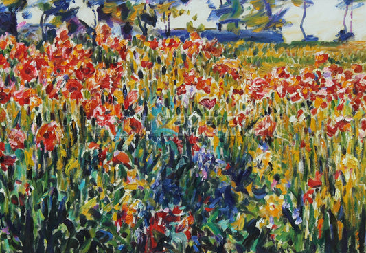 Poppies In France by Robert Vonnoh