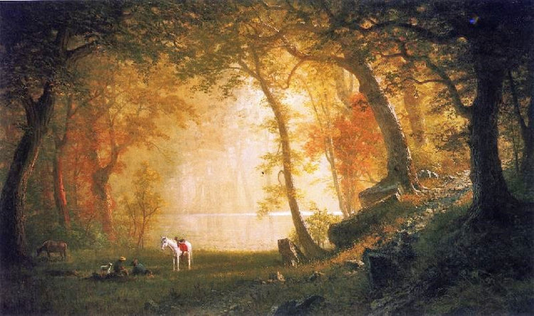 A Rest On The Ride by Albert Bierstadt