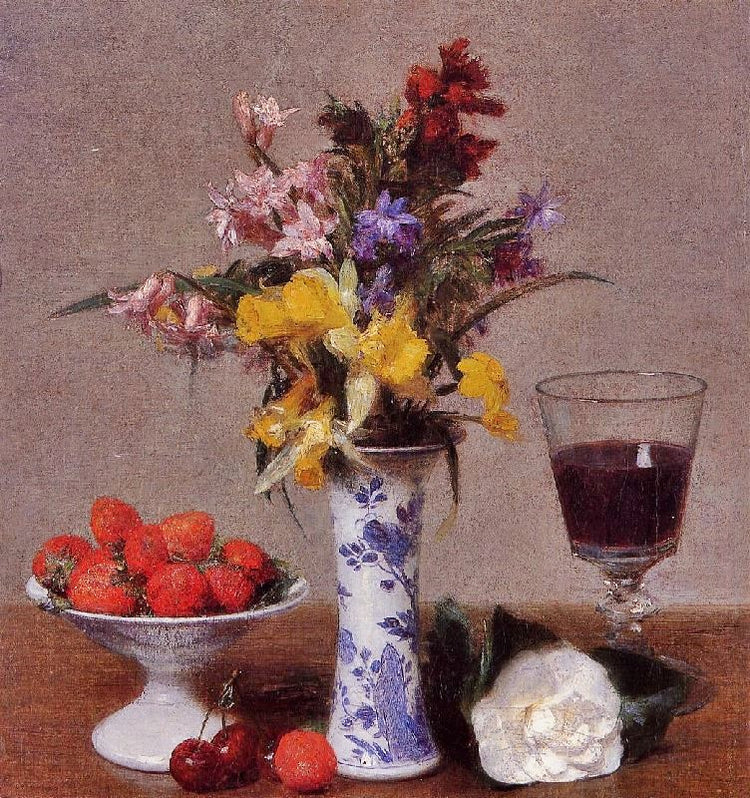 The Bethrothal Still Life by Henri Fantin-Latour