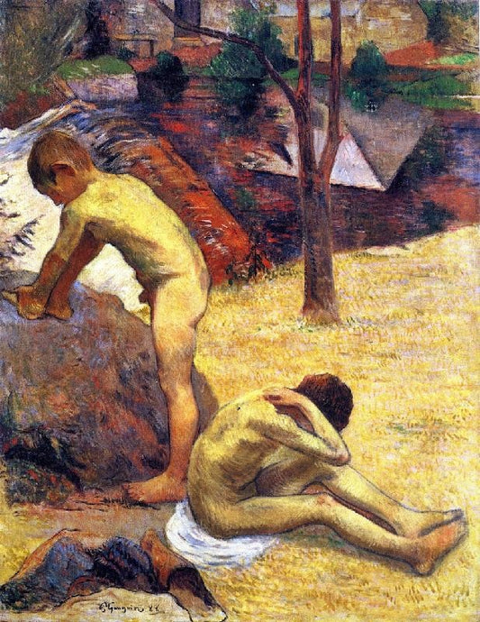 Young Breton Bathers by Paul Gauguin