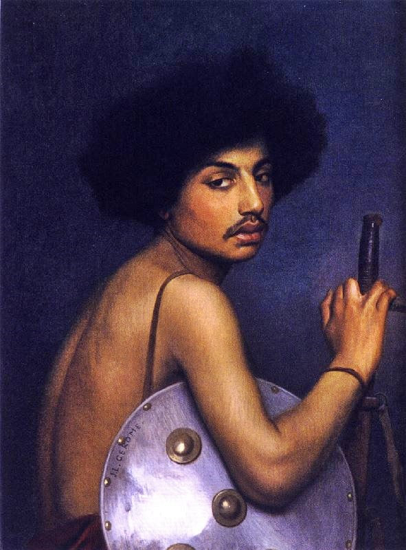 Bishari, Bust Of A Warrior by Jean-Léon Gérôme