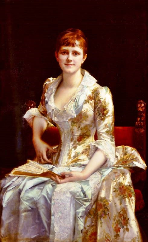 Portrait Of Young Lady by Alexandre Cabanel