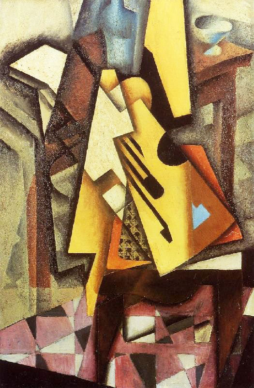 Guitar On A Chair by Juan Gris