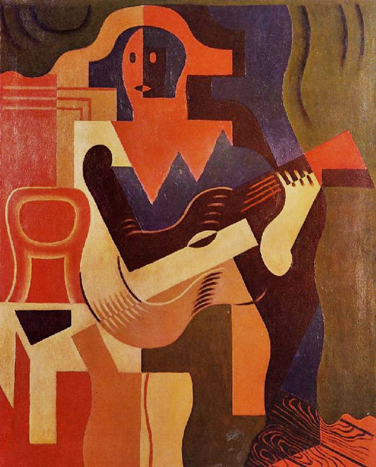 Harlequin With Guitar by Juan Gris