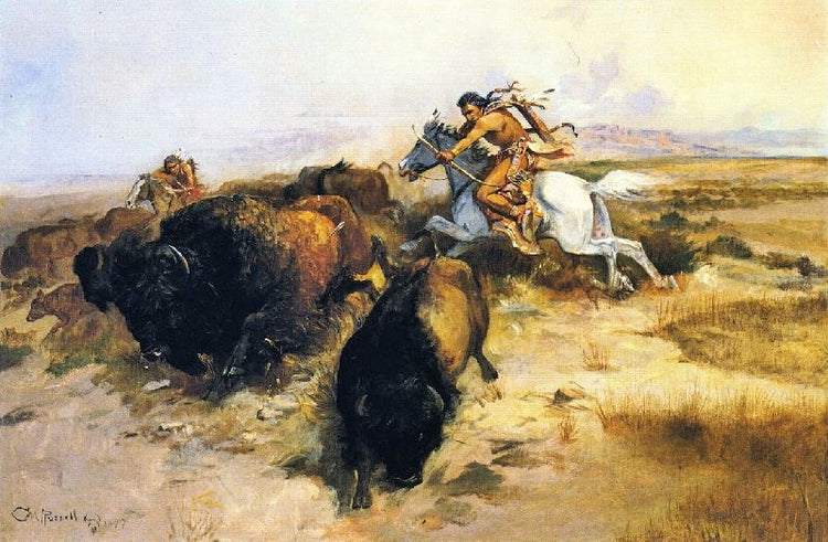 Buffalo Hunt by Charles Marion Russell